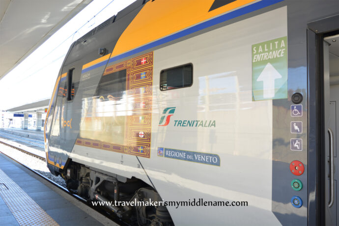 A Trenitalia train in Italy.