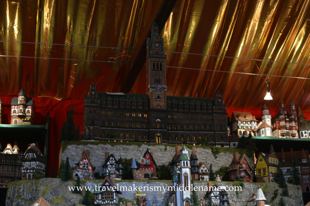 Handmade clay smoking incense model of the Hamburg Rathaus