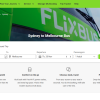 Screenshot of Flixbus Australia's website